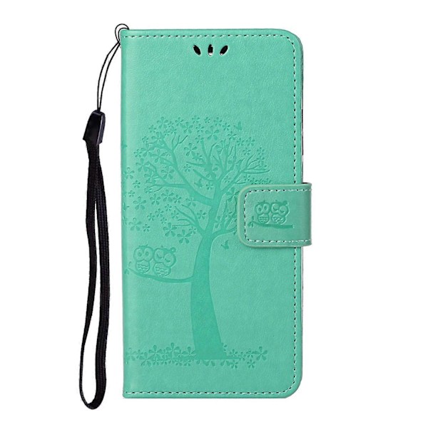 Ugle Mønster Tryk Design Læder Wallet Telefon Cover til Samsung Galaxy A32 4G (EU Version) Multicolor Style A