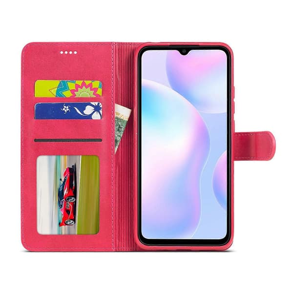 LC.IMEEKE Wallet Stand Læder Shell Telefon Cover Case til Samsung Galaxy A02/M02 (EU Version) Multicolor Style B