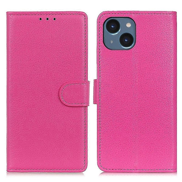 iPhone 15 Plus Naarmuuntumaton Puhelinkotelo Lompakko Jalusta PU Nahka Suojakuori Multicolor Style D