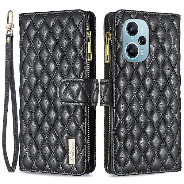 til Xiaomi Poco F5 5G/Redmi Note 12 Turbo Lynlåslomme Stativ Cover PU Læder Wallet Telefon Cover Multicolor Style F