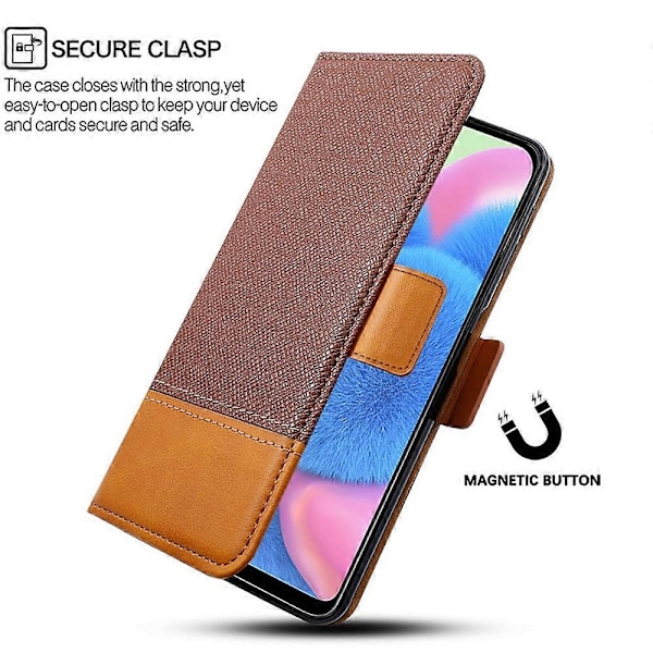 Til Motorola Moto E15 4G/G05 4G Etui Farvesplejsning PU Læderpung Telefoncover Multicolor Blue