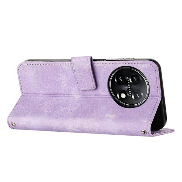 Trekantpræget Wallet Telefon Cover til OnePlus 11 5G, Stand PU Læder Anti-drop Cover Multicolor Style D