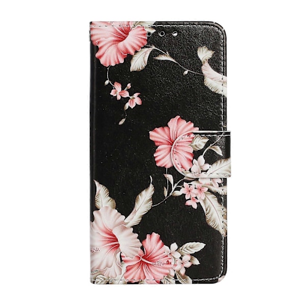 Mönstertryckt PU Läder Mobiltelefon Skyddsfodral för iPhone 13 6.1 tum Multicolor Style B
