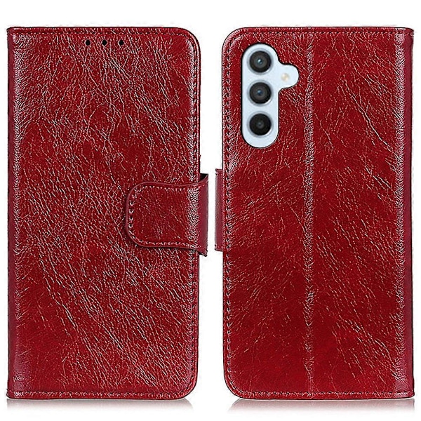 För Samsung Galaxy A15 4G Fodral Nappa Textur Delat Läder Telefonställ Skydd med Plånbok Multicolor Style B