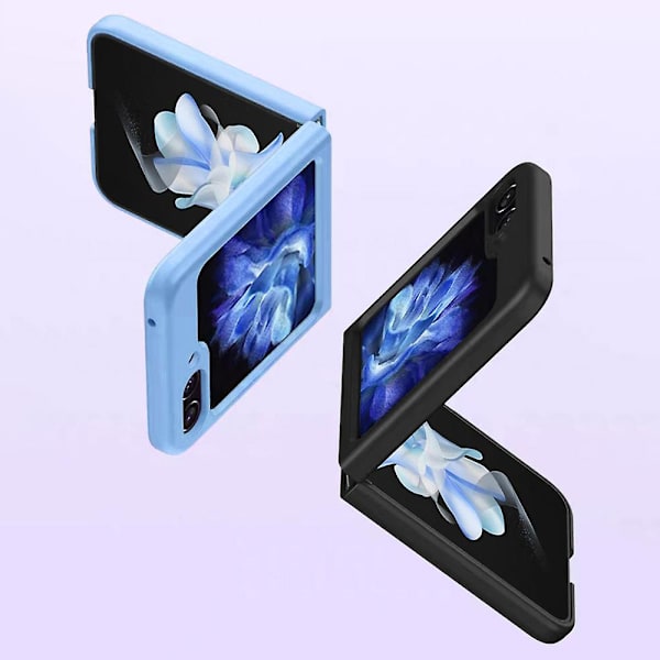 Samsung Galaxy Z Flip5 5g Taitettava PC Puhelinkotelo Erittäin Ohut Naarmuuntumaton Kumipäällysteinen Suojus Black