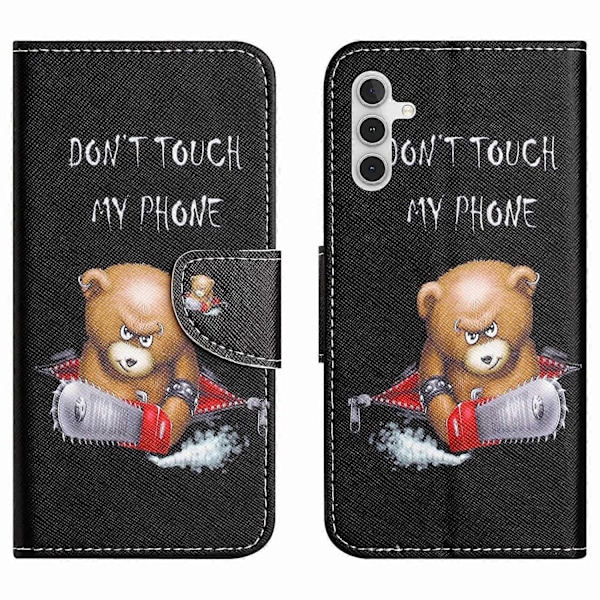 Til Samsung Galaxy A05s 4G Etui Mønsterprint Tegnebog PU Læder Telefon Cover Multicolor Style D