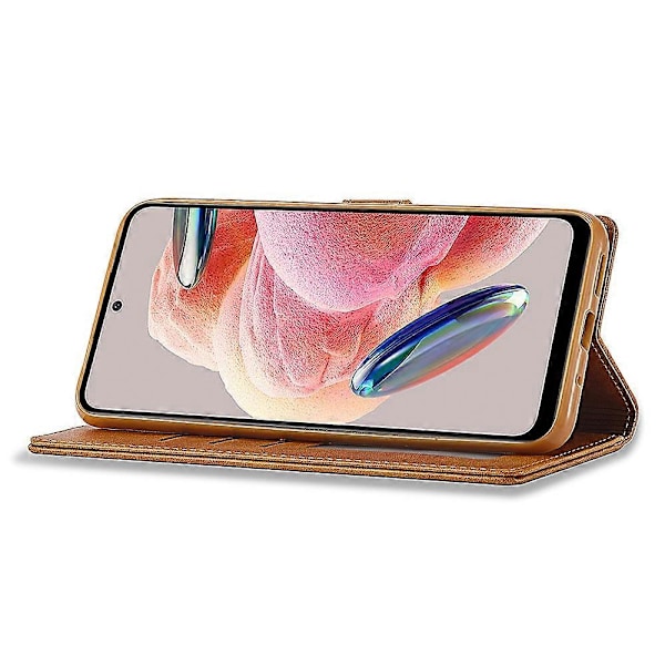 LC.IMEEKE Xiaomi Redmi Note 12 4G puhelinlompakkokotelo vasikannahkajäljitelmällä PU-nahkaa, jalustalla Multicolor Style C