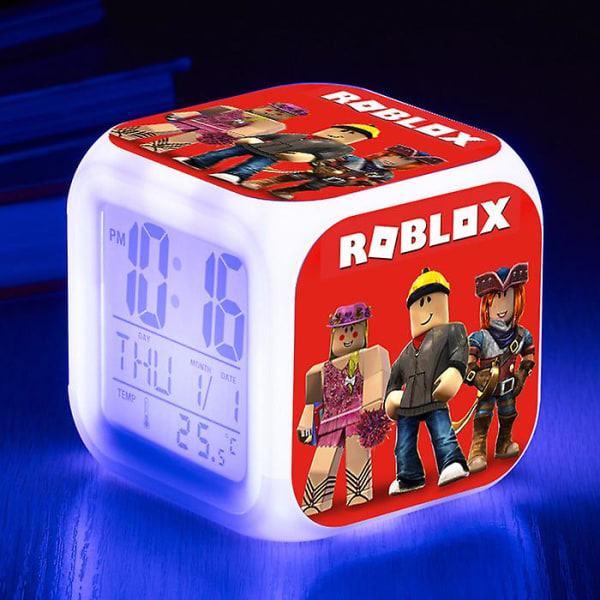 Roblox Anime Luminous Led Väckarklocka Timer Leksaker för barn Xbox spelbordslampa Digital klocka Party Heminredning Presenter för barn(15)