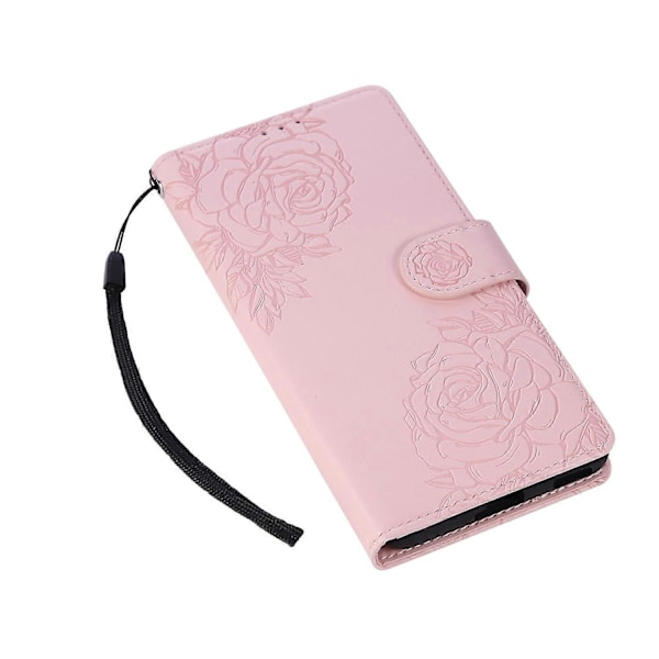 Til Oppo Reno11 Pro 5G (Global)/Reno11 (Kina) 5G Etui Rose Blomst PU Pung Telefon Cover med 3 Multicolor Rose Gold