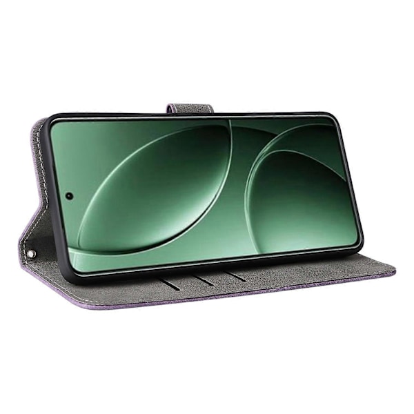 Til Xiaomi Redmi K80 5G/K80 Pro 5G Wallet Case RFID-blokering PU Læder Cover Stand View - Grøn Multicolor Purple