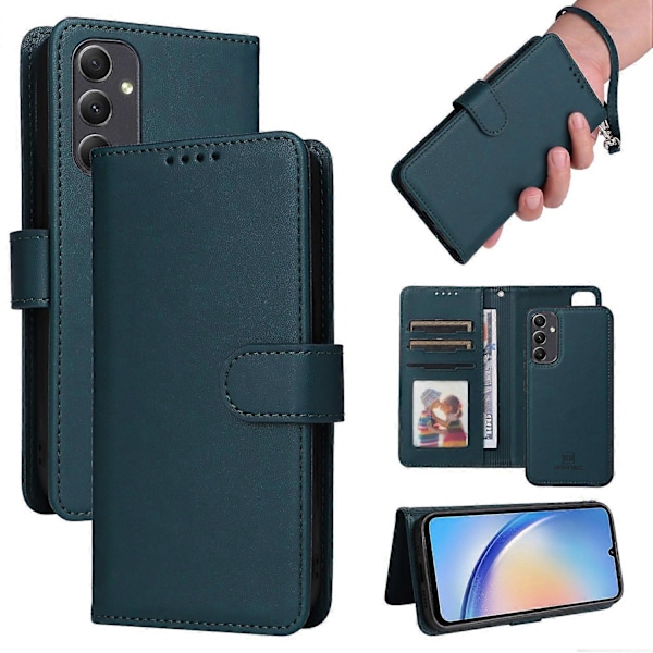 BETOPNICE 005 Samsung Galaxy A34 5G -kotelo, jalustallinen lompakkokotelo, irrotettava puhelimen nahkakansi Multicolor Style D