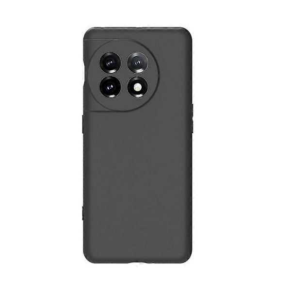 För OnePlus 11 5G Matt Svart TPU Mobilskal Stöttåligt Anti-Rep Baksida