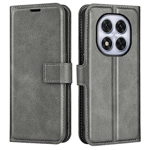 Til Xiaomi Redmi Note 14 Pro 5G Stand Case Anti-Scratch Kalvetekstur Læder Telefon Cover Multicolor Style D