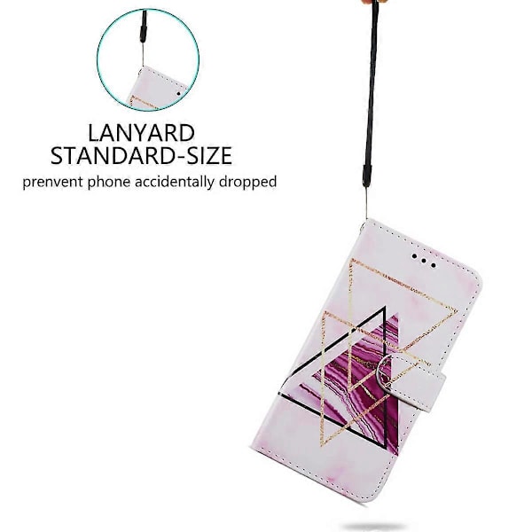 Plånboksfodral för Samsung Galaxy A15 5G PU Läder Mönstertryck Telefonskal Multicolor Style M