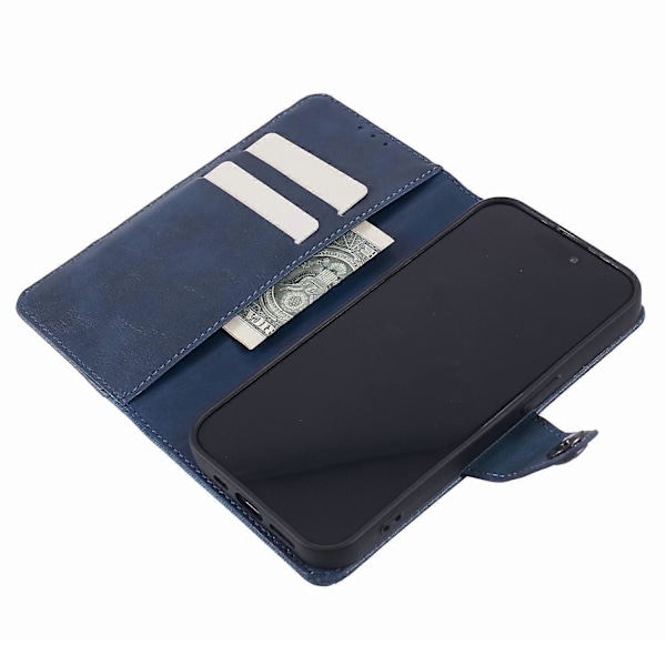 Mobilcover til OnePlus 12R 5G/Ace 3 5G PU Læder Magnetisk Wallet Stand Case Multicolor Dark Blue