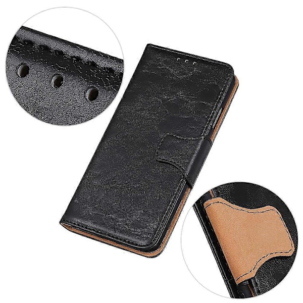 Til Samsung Galaxy A05 4G Etui Split Læder Crazy Horse Tekstur Wallet Telefon Cover Multicolor Style A