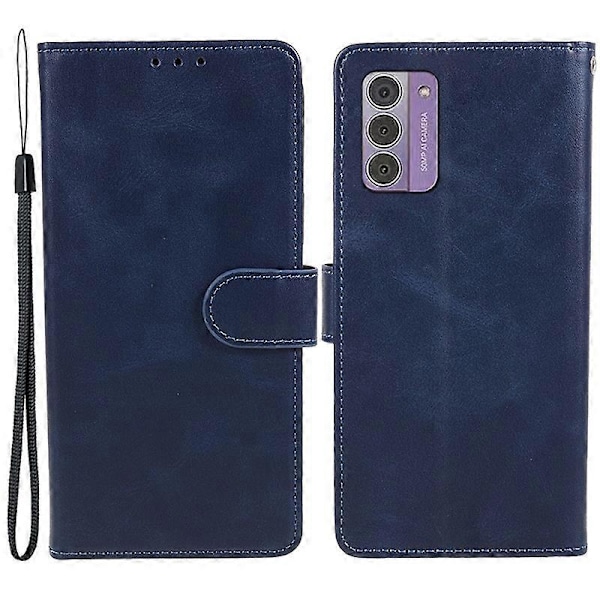 PU Læder Shell til Nokia G42 Kalvetekstur Cover Wallet Stand Magnetisk Lås Telefon Cover Multicolor Style B