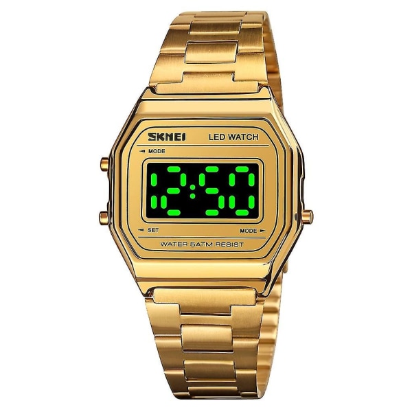Skmei 1646 LED Digital Display Elektronisk Ur Gold