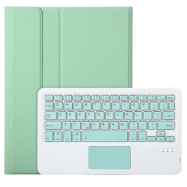 Type C A10B-A iPad 10.9 (2022) -mallille, karkkivärinen kynäpaikkamuotoilu, nahka + TPU-tablettitelinekotelo Multicolor Style B