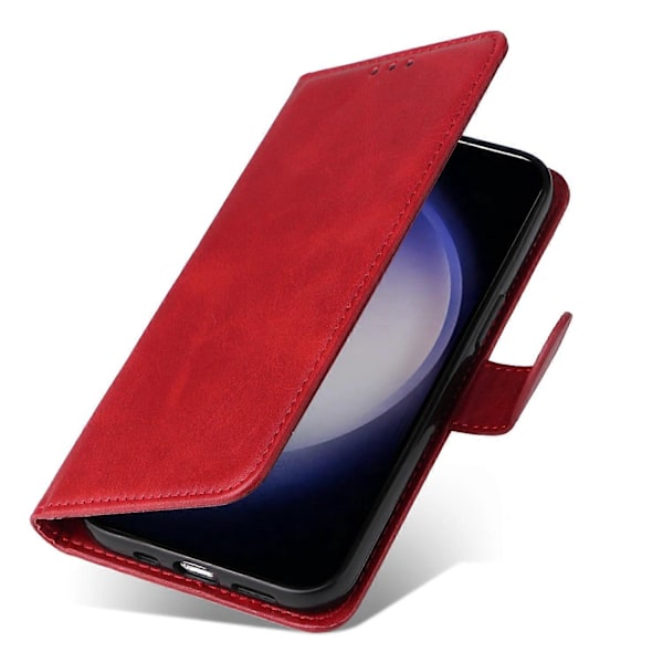 Plånboksfodral för Samsung Galaxy S24+ PU Läder Kalvtextur Telefonskal Multicolor Style C