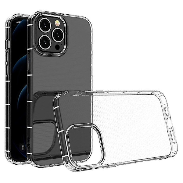 För iPhone 14 Plus Hög Transparens TPU Skal Airbag Skydd Klar Telefonfodral
