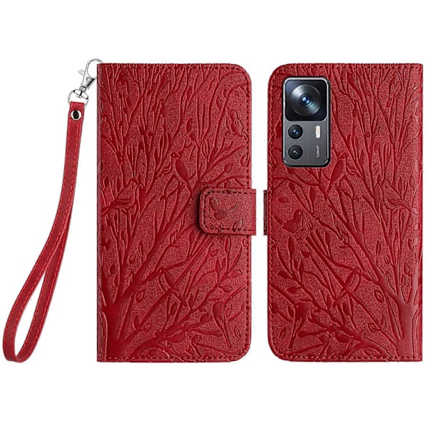 Xiaomi 12T 5G/Redmi K50 Ultra -kotelo lompakkoteline PU-nahkainen puhelinkuori Multicolor Style C