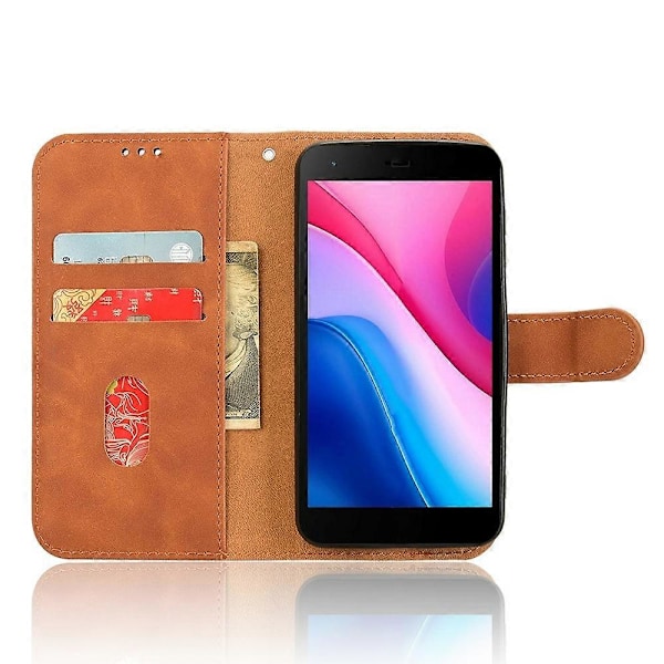 ZTE Blade A35 Lite -puhelinnahkakotelo, ihon tuntuinen, pudotussuoja, lompakkokansi Multicolor Style E