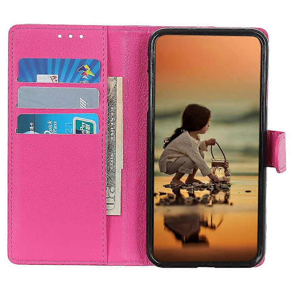 iPhone 15 Plus Naarmuuntumaton Puhelinkotelo Lompakko Jalusta PU Nahka Suojakuori Multicolor Style D