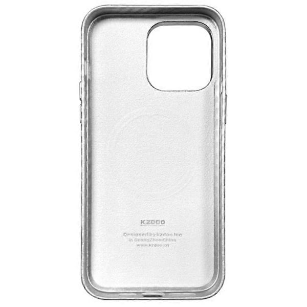 KZDOO Skal för iPhone 16 Pro Max Kompatibelt med MagSafe, Kolfibertextur PU+PC Telefonskydd Multicolor Black