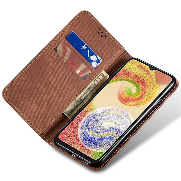 Samsung Galaxy A05s 4G -kotelo, iskunkestävät kulmat, nahkainen matkapuhelimen suojakuori lompakolla Multicolor Style A