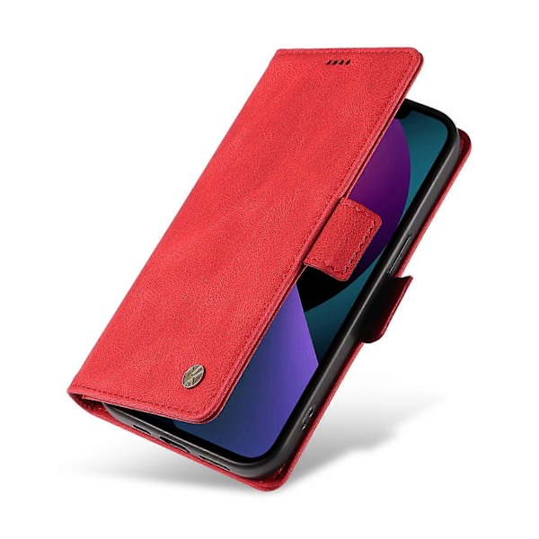 YIKATU YK-005 Skinnkänsla PU Läder Plånboksfodral med Stötsäkert Ställ för iPhone 15 Multicolor Style H
