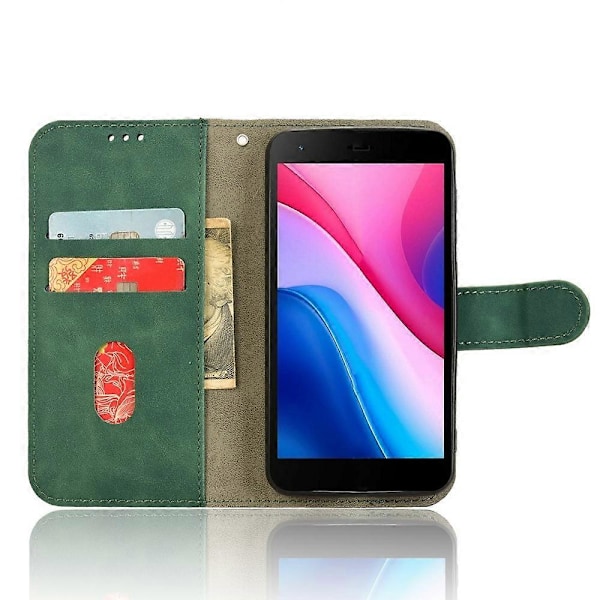 ZTE Blade A35 Lite -puhelinnahkakotelo, ihon tuntuinen, pudotussuoja, lompakkokansi Multicolor Style C
