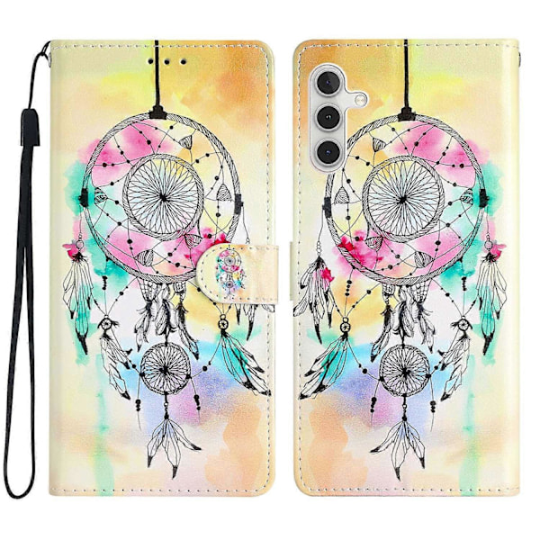 Plånboksfodral för Samsung Galaxy A15 5G PU Läder Mönstertryck Telefonskal Multicolor Style H