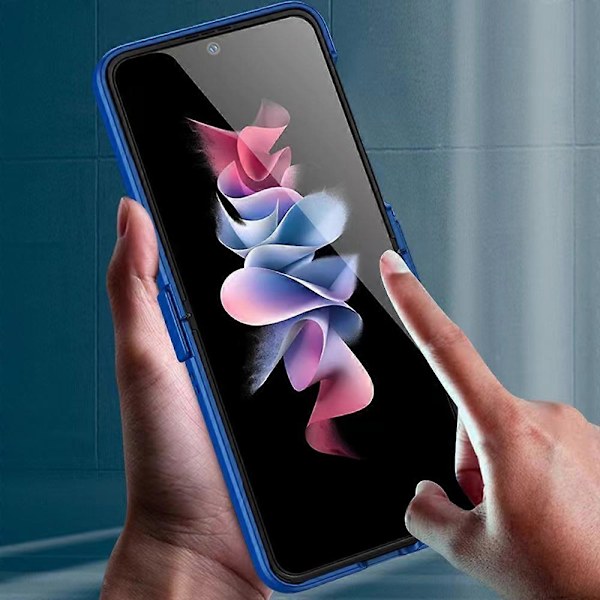 För Samsung Galaxy Z Flip3 5G Hinge Design Hårt PC-Telefonfodral Vikbart Skyddsskal