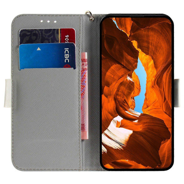 Til Samsung Galaxy A06 Etui Mønstertryk Læder Wallet Telefon Cover Multicolor Style E