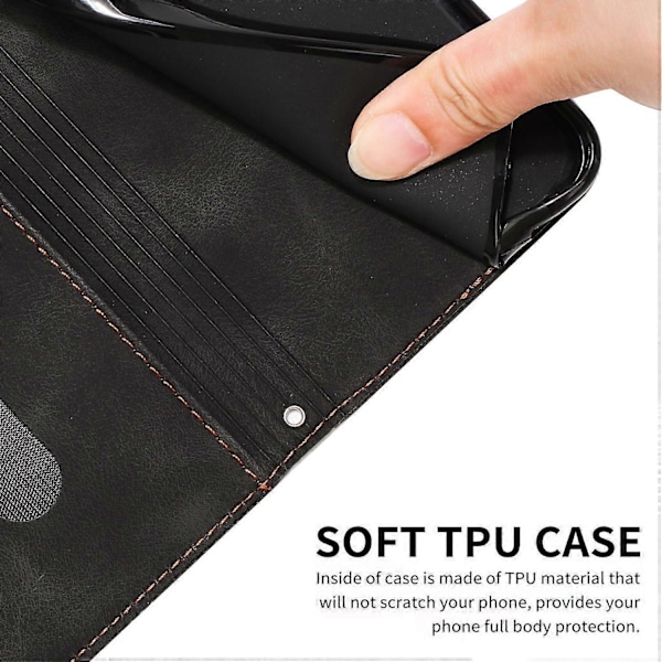 Til TECNO Camon 30 Pro 5G Mobiltelefon Etui Trekant Præget Læder Støtte Cover Multicolor Style F