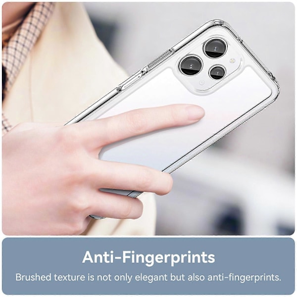 Skal för Xiaomi Redmi 12 5G (Global)/Poco M6 Pro 5G Transparent Mobilskal (Stort Hål för Bakre Linsen)