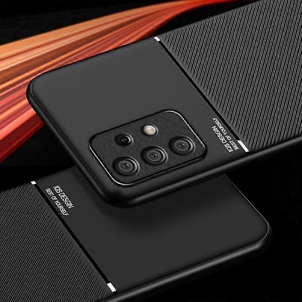 Telefonfodral för Samsung Galaxy A23 4G/A23 5G (Global Version), PU-läder + TPU-linjer Präglat Skal Multicolor Style D