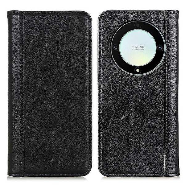 För Honor X9a/X40/Magic5 Lite 5G Delat Läder Telefonfodral Stötsäkert Plånboksfodral med Ställ Multicolor Style C