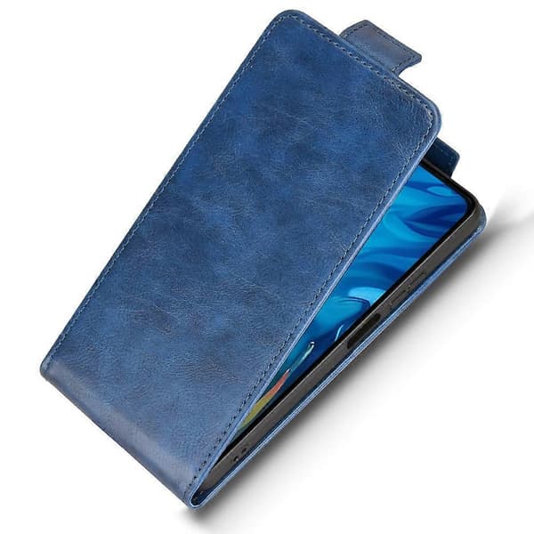 Til Doogee Note 59 Pro/ Note 59 Stand Case Magnetisk Lås Vertikal Flip Læder Telefon Cover med Bil Multicolor Dark Blue