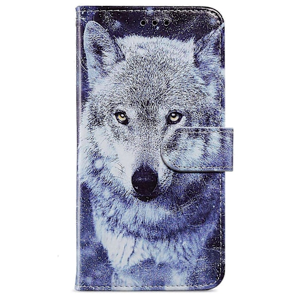 Til Motorola Moto G54 5G Etui PU Læder Mønster Print Støtteben Beskyttende Telefon Cover Multicolor Style H