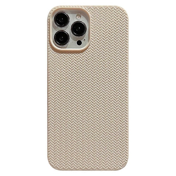Vävd Textur Mjukt TPU Skal Baksida Repskyddande Telefonskal för iPhone 13 Pro 6.1 tum Multicolor Style B