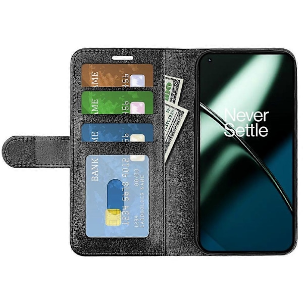 OnePlus 11 5G täydellinen suoja PU-nahkainen magneettinen puhelinkotelo jalustalla ja lompakolla Multicolor Style C