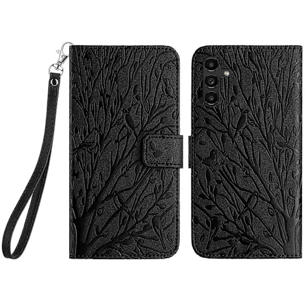 Samsung Galaxy S23 FE Suojakotelo Nahkainen Puhelinkuori Jalustalla ja Lompakolla Multicolor Style C