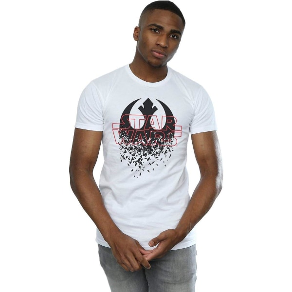 Star Wars Herr The Last Jedi Shattered Emblem T-shirt Vuxen S-3xl Txu267 White 3XL