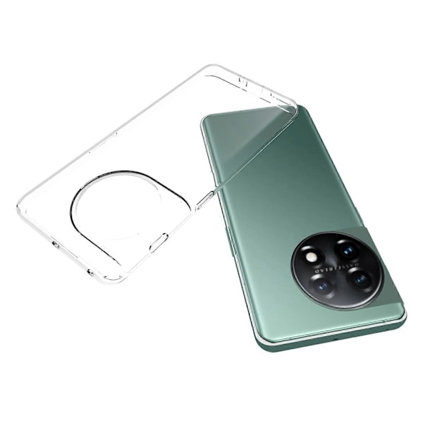 10 st/förpackning TPU-skal för OnePlus 11 5G, inre vattenmärkesfri, reptålig, kristallklart skydd