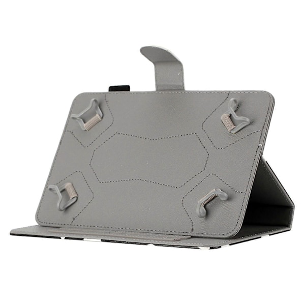 8-tums Auto Wake/Sleep Kortfack PU Läder Ställ Fodral Prickigt Mönster Tablet Skyddsskal Multicolor Style E