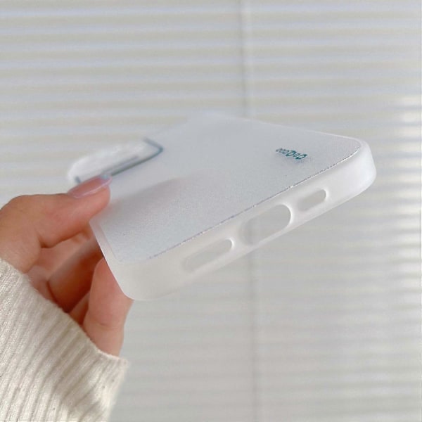 Q.COO Aurora Series til iPhone 13 Cover TPU+PET Telefon Cover med Æstetiske Detaljer Multicolor Style B