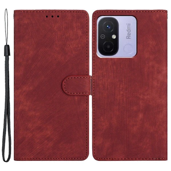 PU-lommebokdeksel til Xiaomi Redmi 12C 4G, hudvennlig stativ Multicolor Style G