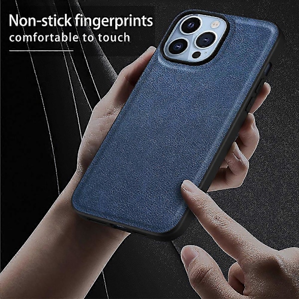 iPhone 15 Pro pudotussuojattu puhelinkotelo Retro PU-nahkapäällysteinen TPU+PC-takakansi Multicolor Style A